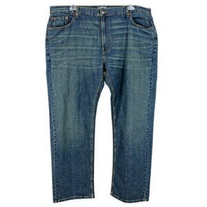 Jeans Levi Strauss Relaxed Fit Denim Blue Tinted Med Wash Big Men's 44x32